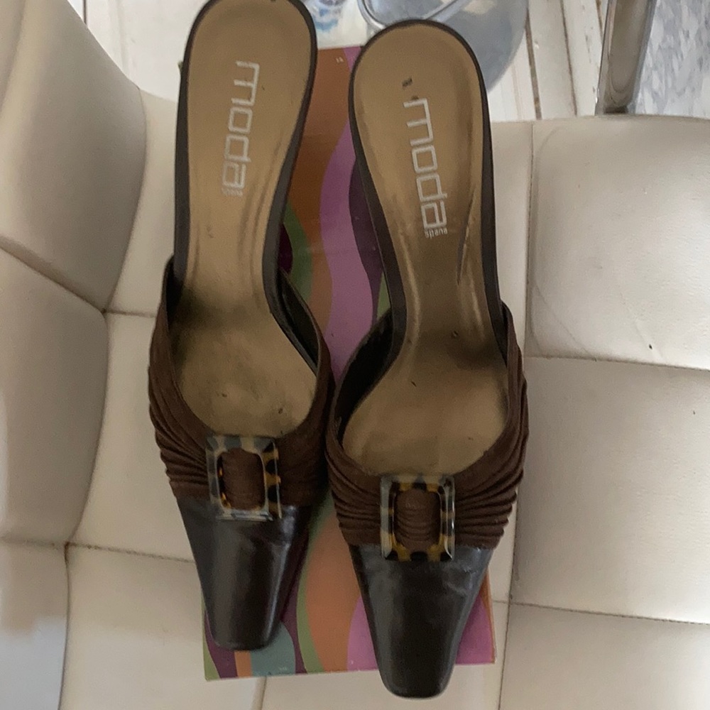 MODA ESPANA Mules brown 9.5 size